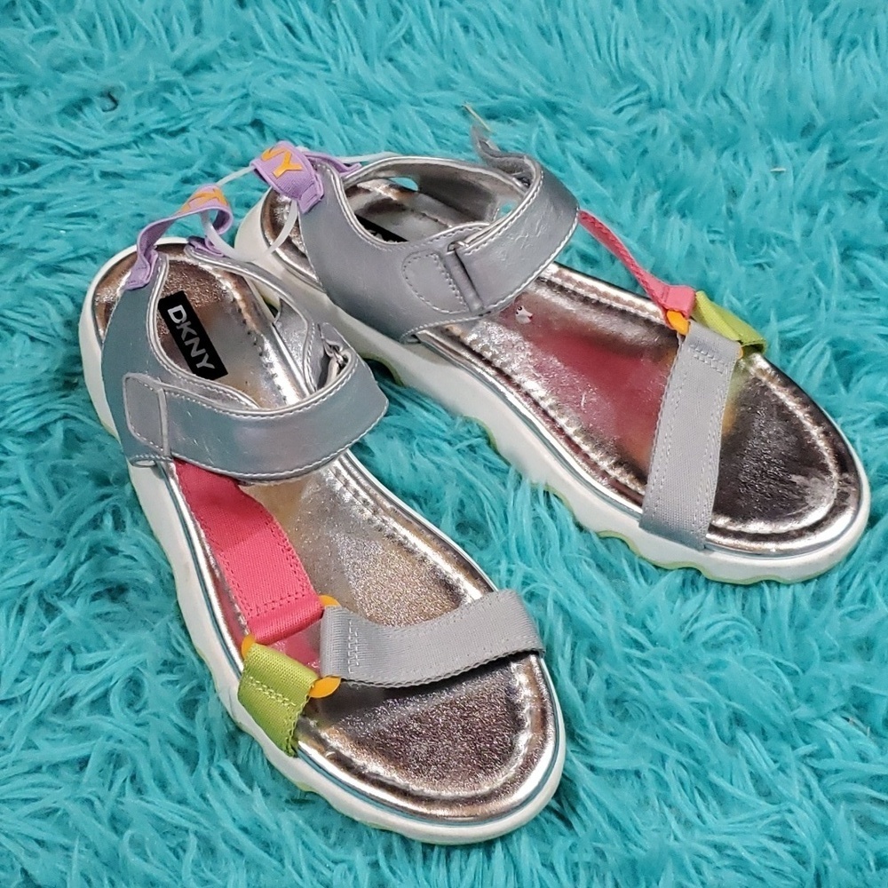 DKNY Silver Colorful Sandal